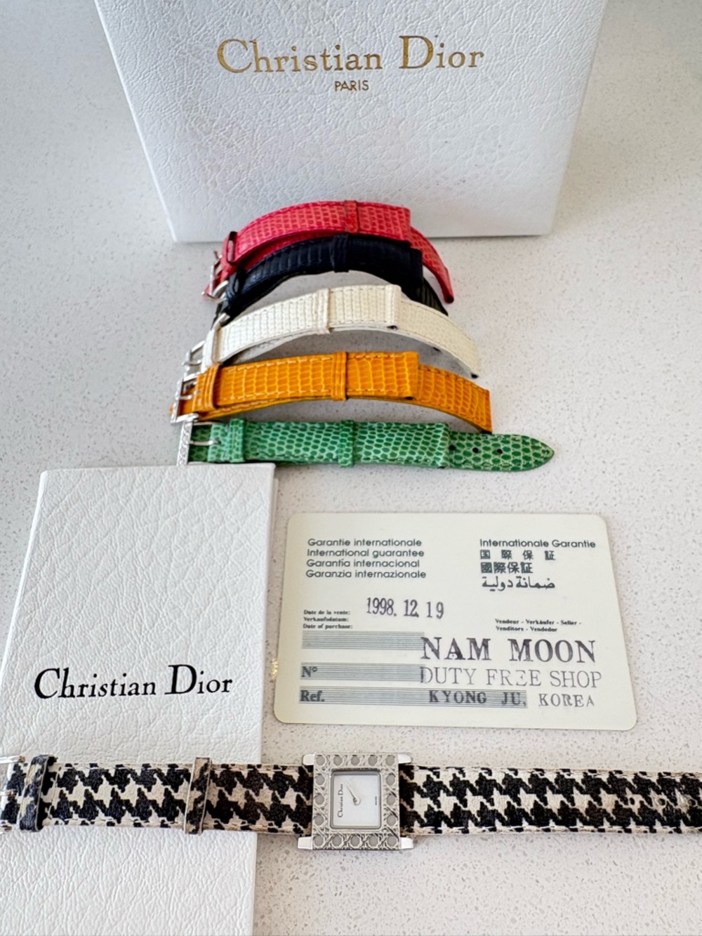 Christian Dior Interchangeable Strap Ladies Watch - Multicolor Straps - Picture 9 of 11